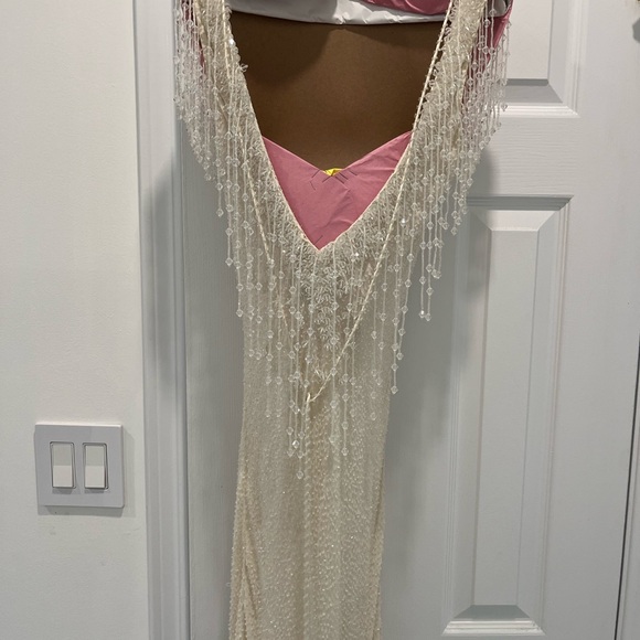 Vintage Jenny Packman gown. Preowned . With stains. No size. Fits 4 - Picture 7 of 14